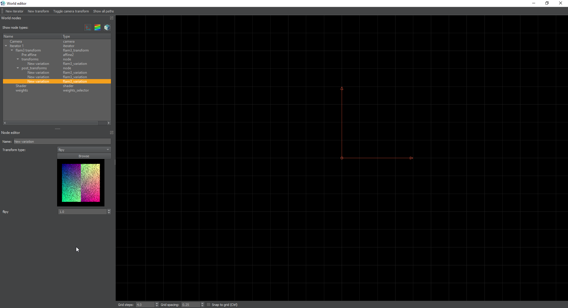 Flipped Square Editor